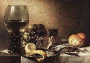 Pieter Claesz Still-Life with Oysters Spain oil painting artist